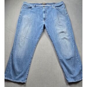 Lucky Brand 181 Relaxed Straight Mens Blue Jeans 44x30 Medium Wash Denim
